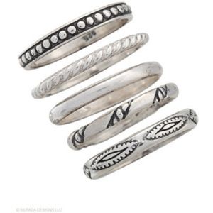 Silpada stackable rings